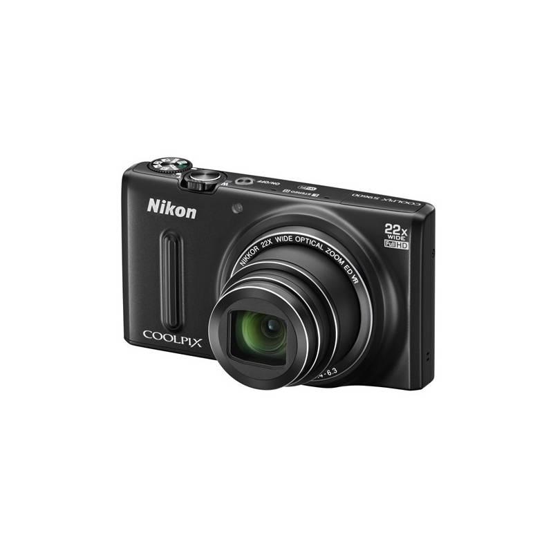 Digitální fotoaparát Nikon Coolpix S9600 černý, digitální, fotoaparát, nikon, coolpix, s9600, černý
