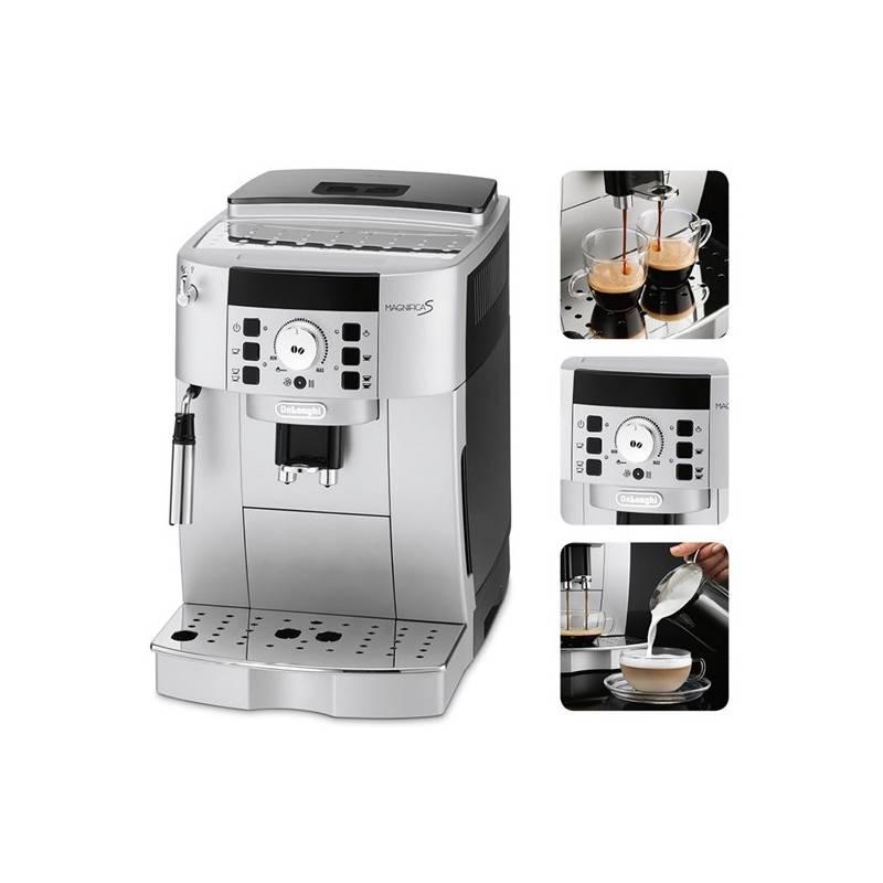 Espresso DeLonghi Magnifica ECAM22.110SB černé/stříbrné (rozbalené zboží 2500008073), espresso, delonghi, magnifica, ecam22, 110sb, černé, stříbrné, rozbalené
