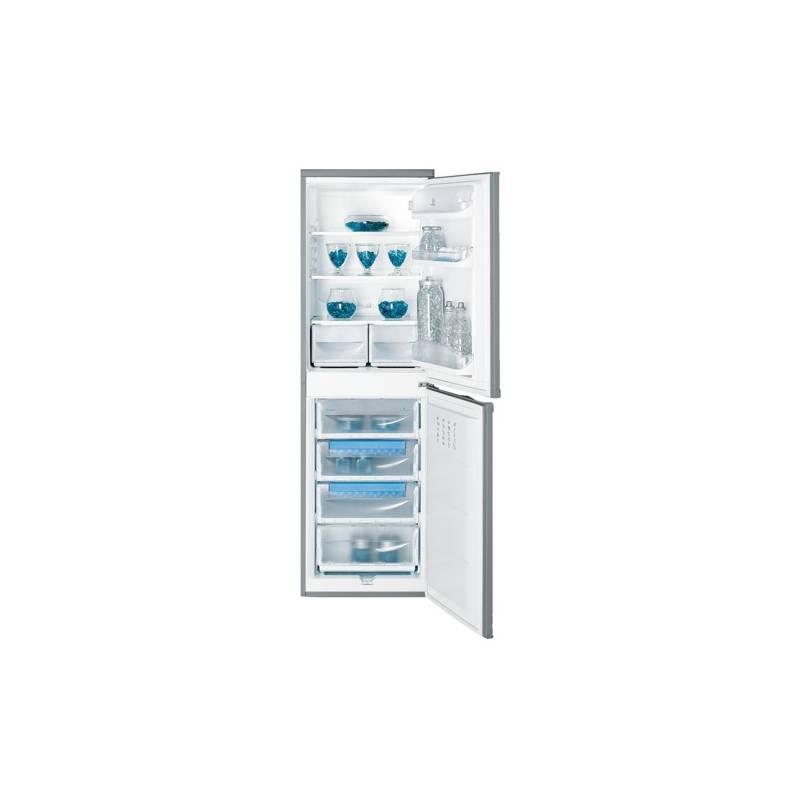 Kombinace chladničky s mrazničkou Indesit Giugiaro CAA 55 NX nerez, kombinace, chladničky, mrazničkou, indesit, giugiaro, caa, nerez