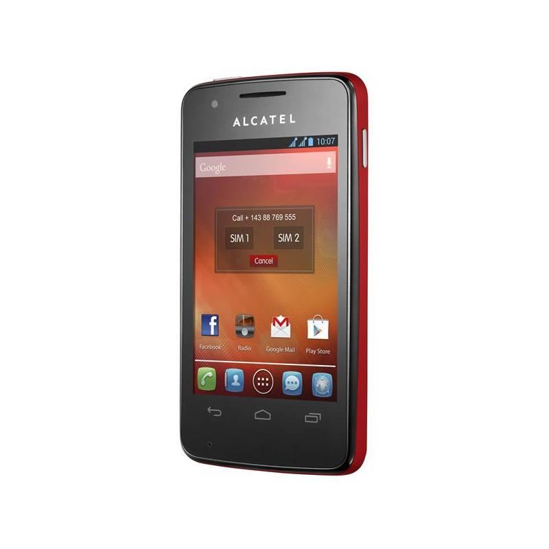 Mobilní telefon ALCATEL ONETOUCH S´Pop 4030D Dual Sim - Cherry red (4030D-2BALCZ1), mobilní, telefon, alcatel, onetouch, pop, 4030d, dual, sim, cherry, red, 4030d-2balcz1