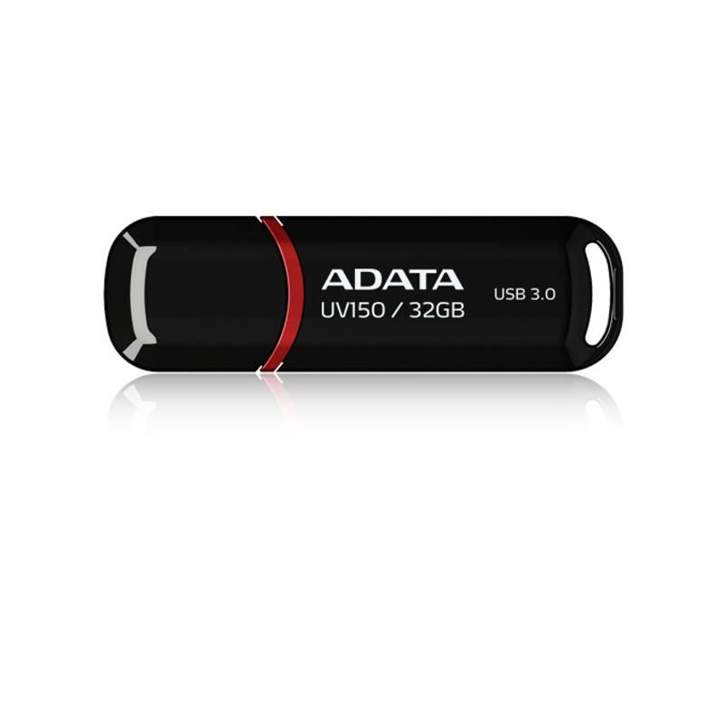 USB flash disk A-Data DashDrive UV150 32GB (AUV150-32G-RBK) černý, usb, flash, disk, a-data, dashdrive, uv150, 32gb, auv150-32g-rbk, černý