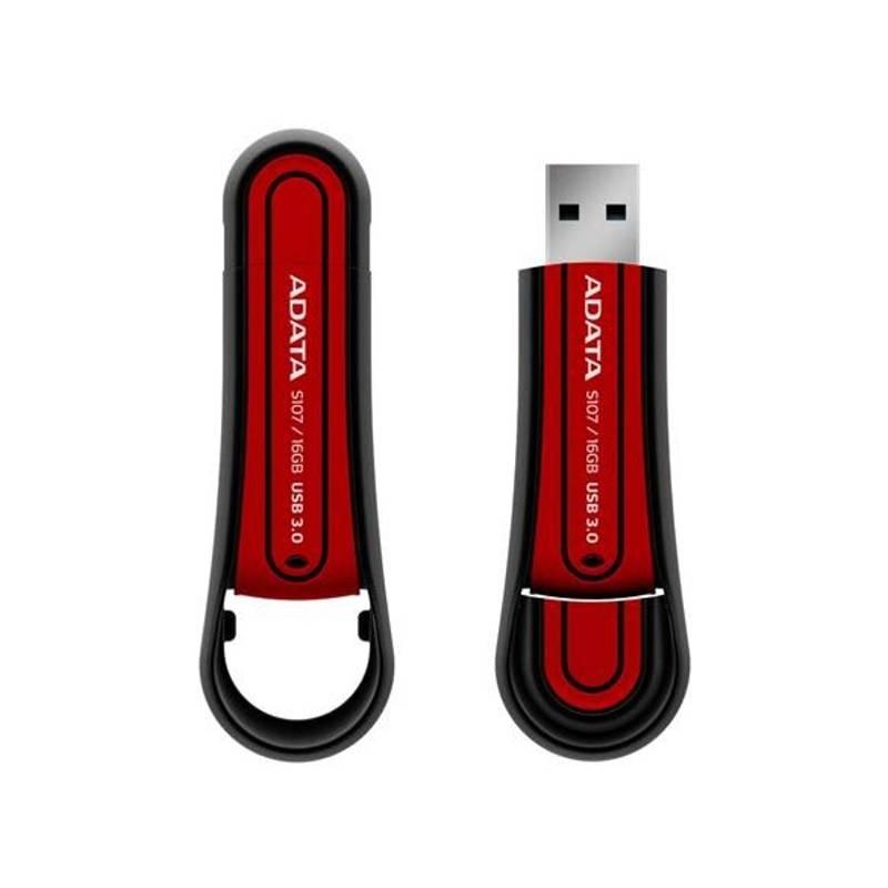 USB flash disk A-Data Superior S107 16GB (AS107-16G-RRD) červený, usb, flash, disk, a-data, superior, s107, 16gb, as107-16g-rrd, červený