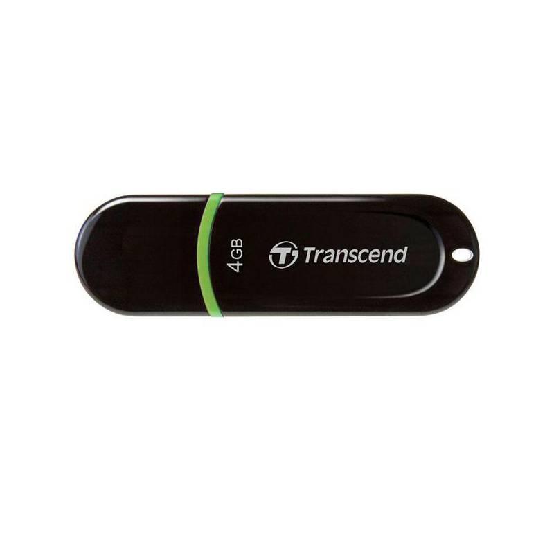 USB flash disk Transcend JetFlash 300 4GB (TS4GJF300) černý/zelený, usb, flash, disk, transcend, jetflash, 300, 4gb, ts4gjf300, černý, zelený