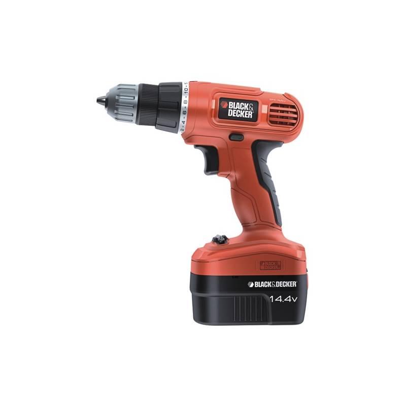 Aku vrtačka, akušroubovák Black-Decker EPC14CAB černá/červená (rozbalené zboží 8213123401), aku, vrtačka, akušroubovák, black-decker, epc14cab, černá, červená, rozbalené