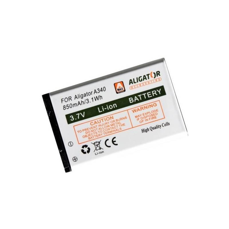 Baterie Aligator pro A340 850mAh, Li-Ion (A3400BAL) bílá, baterie, aligator, pro, a340, 850mah, li-ion, a3400bal, bílá