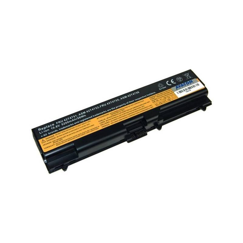 Baterie Avacom ThinkPad T410/SL510/Edge 14' Li-ion 11,1V 5200mAh 56Wh (NOLE-SL41-806) černá, baterie, avacom, thinkpad, t410, sl510, edge, li-ion, 5200mah, 56wh, nole-sl41-806