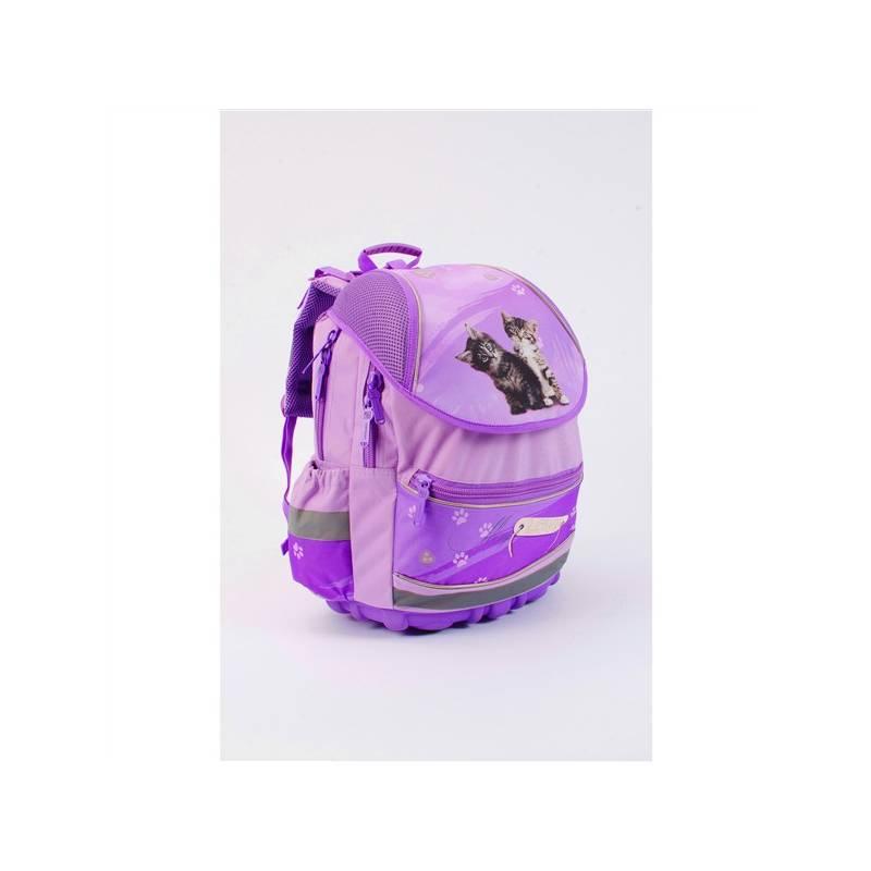 Batoh školní P + P Karton anatomický PLUS - Kočka, batoh, školní, karton, anatomický, plus, kočka