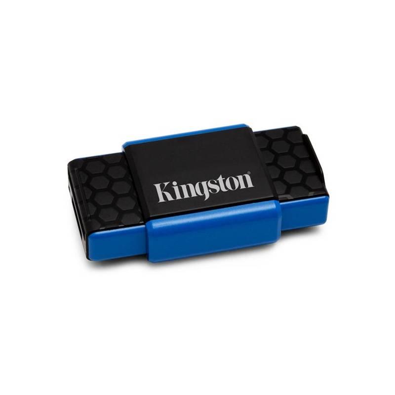 Čtečka paměťových karet Kingston MobileLite G3 USB 3.0 (FCR-MLG3) černá/modrá, Čtečka, paměťových, karet, kingston, mobilelite, usb, fcr-mlg3