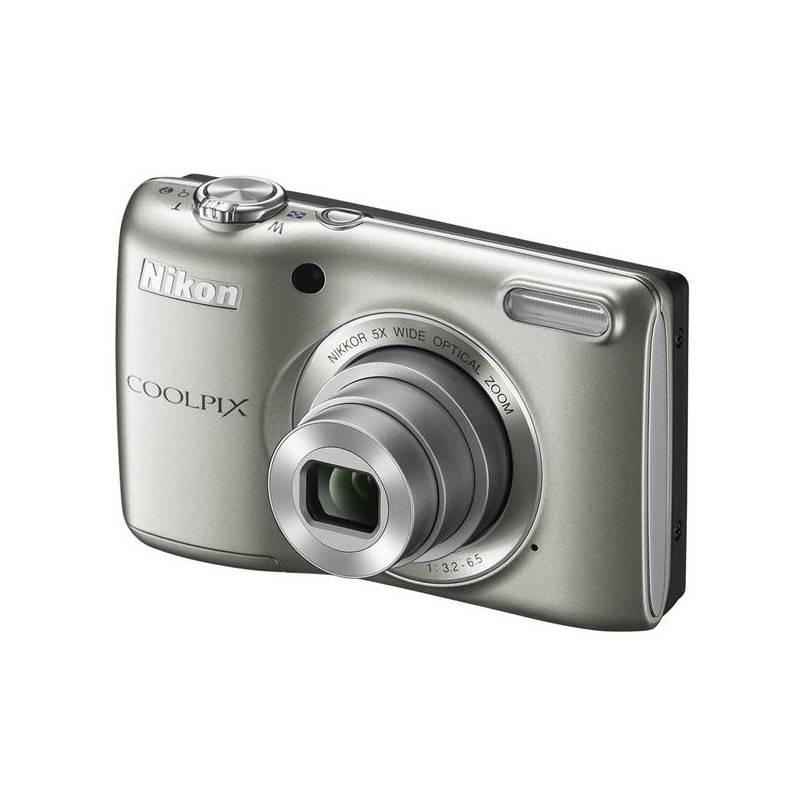 Digitální fotoaparát Nikon Coolpix L26 stříbrný (rozbalené zboží 2500000209), digitální, fotoaparát, nikon, coolpix, l26, stříbrný, rozbalené, zboží