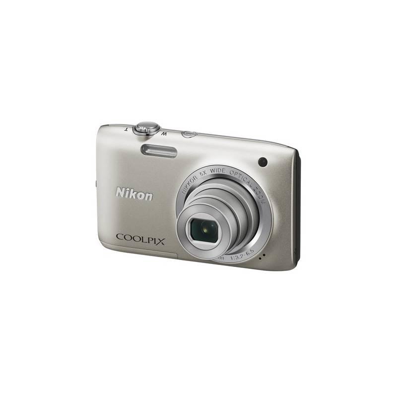 Digitální fotoaparát Nikon Coolpix S2800 stříbrný, digitální, fotoaparát, nikon, coolpix, s2800, stříbrný