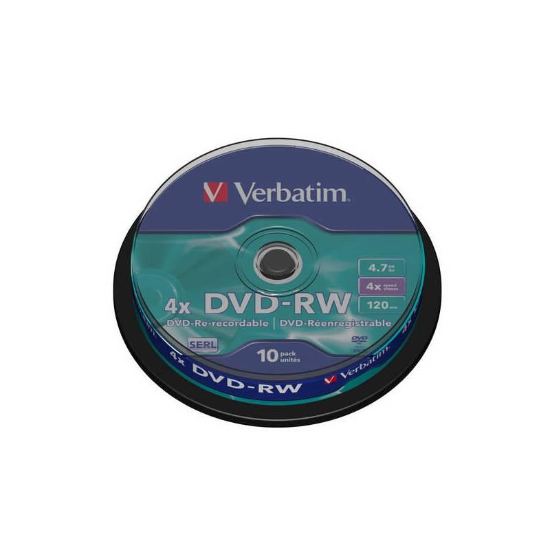 Disk Verbatim DVD-RW 4,7GB, 4x, 10-cake (43552), disk, verbatim, dvd-rw, 7gb, 10-cake, 43552