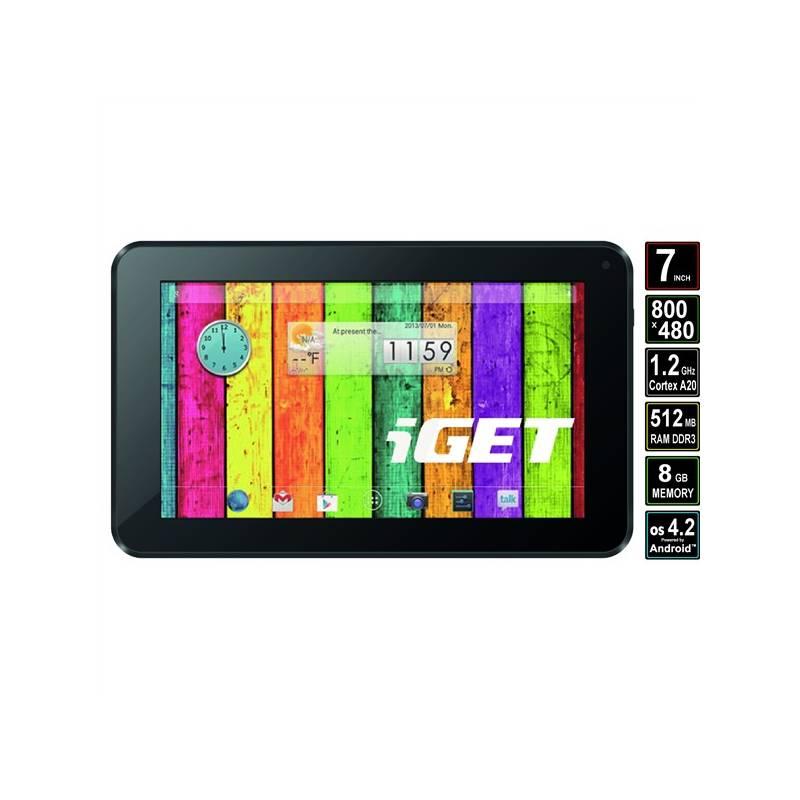 Dotykový tablet iGET Dual N7D (N7D) černý (poškozený obal 8213127406), dotykový, tablet, iget, dual, n7d, černý, poškozený, obal, 8213127406