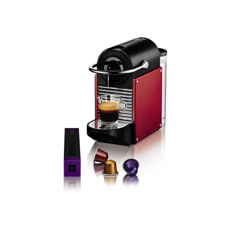 Espresso DeLonghi Nespresso EN125R černý/červený, espresso, delonghi, nespresso, en125r, černý, červený