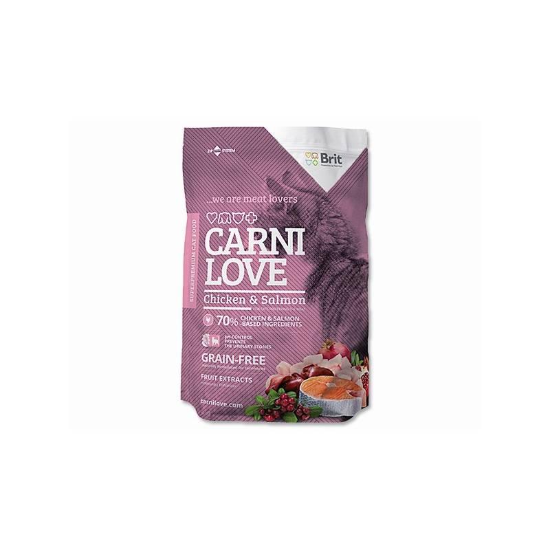 Granule Brit Carnilove Cat Chicken and Salmon 300g, granule, brit, carnilove, cat, chicken, and, salmon, 300g