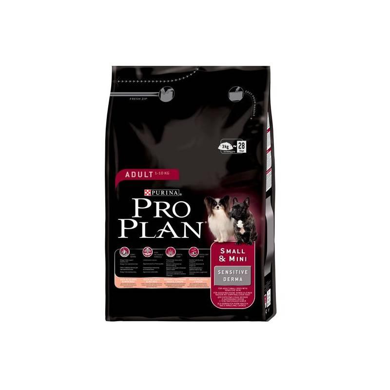 Granule Purina Pro Plan Small & Mini Adult Sensitive Derma Salmon 3 kg, granule, purina, pro, plan, small, mini, adult, sensitive, derma, salmon