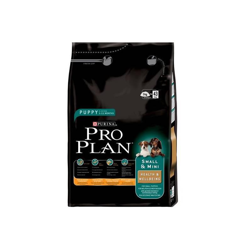 Granule Purina Pro Plan Small & Mini Puppy Health & Wellbeing Ch+R 3 kg, granule, purina, pro, plan, small, mini, puppy, health, wellbeing