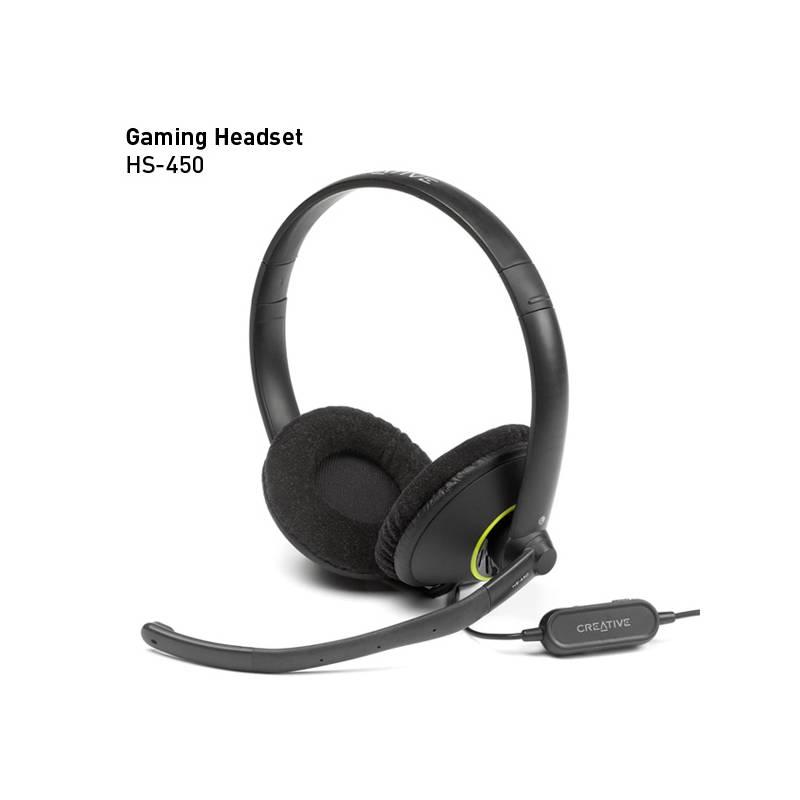 Headset Creative Labs HS-450 (51EF0100AA004) černý, headset, creative, labs, hs-450, 51ef0100aa004, černý