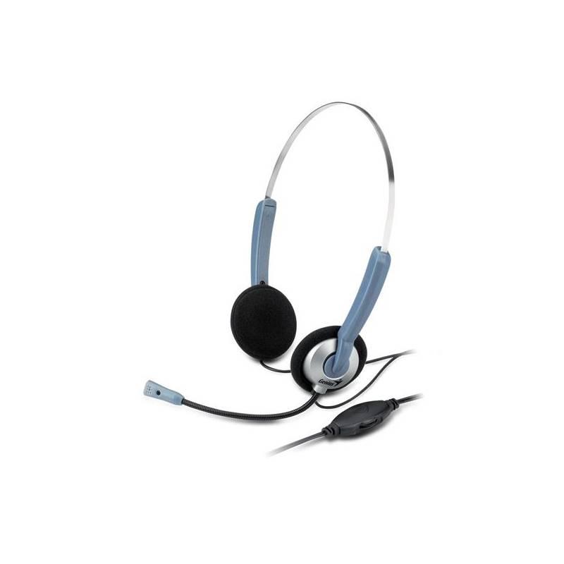 Headset Genius HS-02S (31710143100) černý/stříbrný, headset, genius, hs-02s, 31710143100, černý, stříbrný