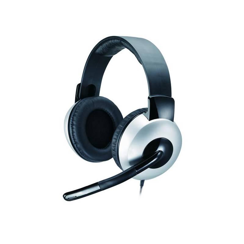 Headset Genius HS-05A (31710011100) černý/stříbrný, headset, genius, hs-05a, 31710011100, černý, stříbrný