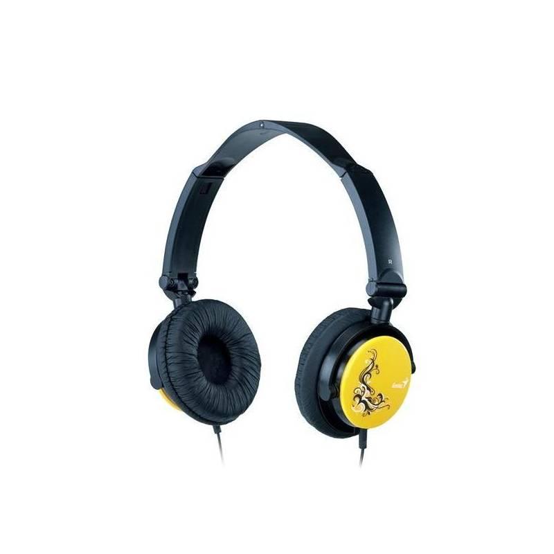 Headset Genius HS-410F (31710050102) černý/žlutý, headset, genius, hs-410f, 31710050102, černý, žlutý