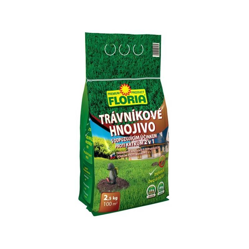 Hnojivo Agro FLORIA Trávníkové hnojivo s odpuzujícím účinkem proti krtkům 2,5kg -NOVINKA*, hnojivo, agro, floria, trávníkové, hnojivo, odpuzujícím, účinkem, proti