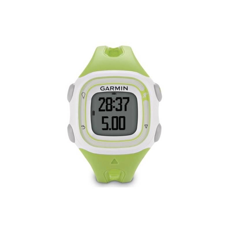 Hodinky Garmin Forerunner 10 bílé/zelené, hodinky, garmin, forerunner, bílé, zelené