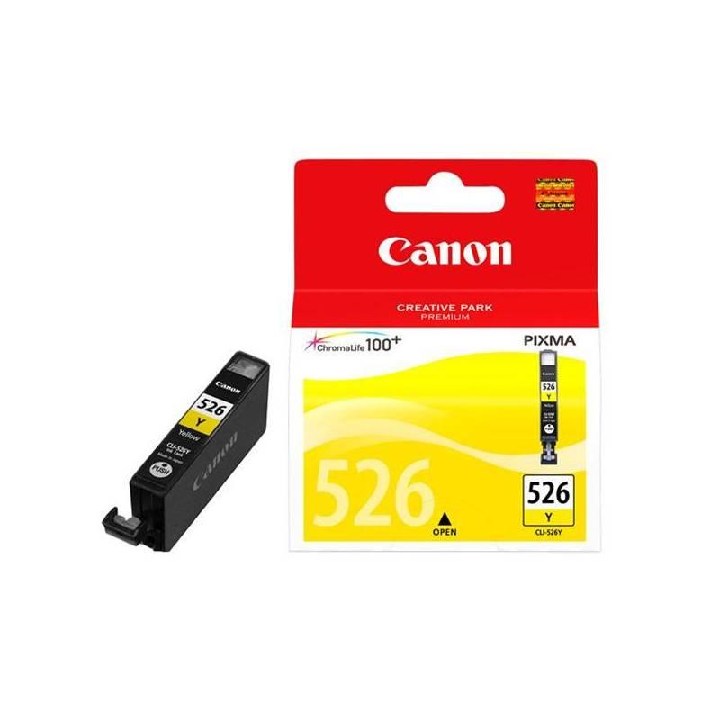 Inkoustová náplň Canon CLI-526 Y, 9ml (4543B001) žlutá, inkoustová, náplň, canon, cli-526, 9ml, 4543b001, žlutá