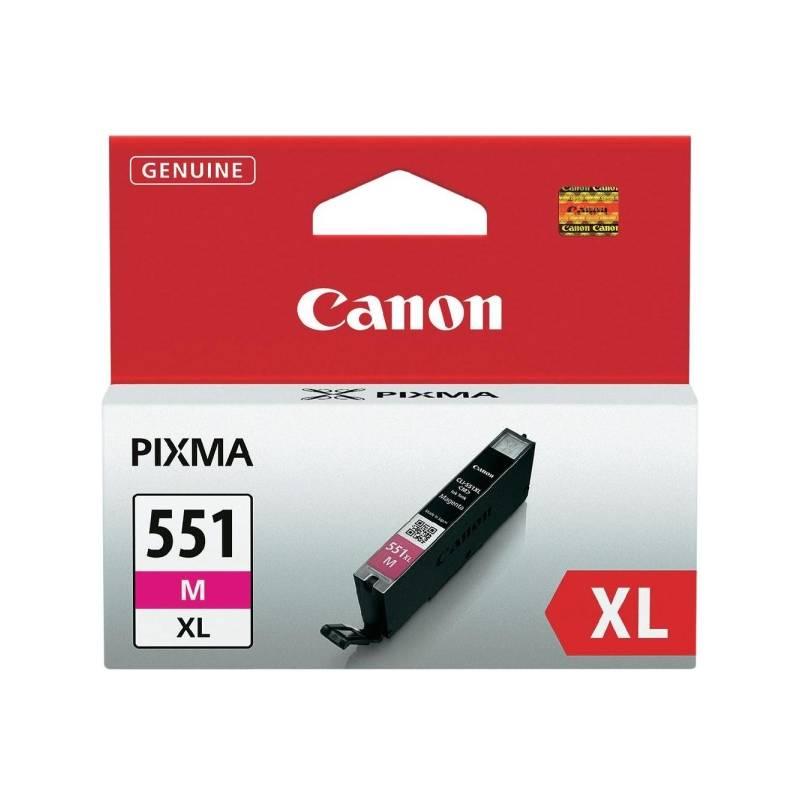 Inkoustová náplň Canon CLI-551XL M, 660 stran (6445B001) červená, inkoustová, náplň, canon, cli-551xl, 660, stran, 6445b001, červená