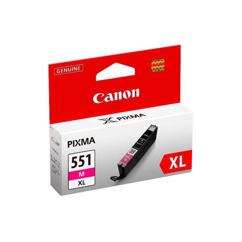 Inkoustová náplň Canon CLI551M XL, 11ml (6445B004) červená, inkoustová, náplň, canon, cli551m, 11ml, 6445b004, červená