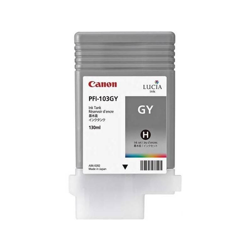 Inkoustová náplň Canon PFI-103GY, 130ml (2213B001) šedá, inkoustová, náplň, canon, pfi-103gy, 130ml, 2213b001, šedá