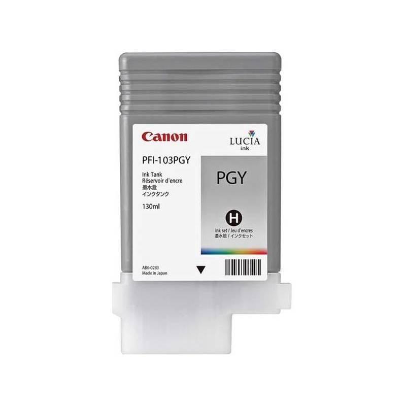 Inkoustová náplň Canon PFI-103PGY, 130ml (2214B001) šedá, inkoustová, náplň, canon, pfi-103pgy, 130ml, 2214b001, šedá