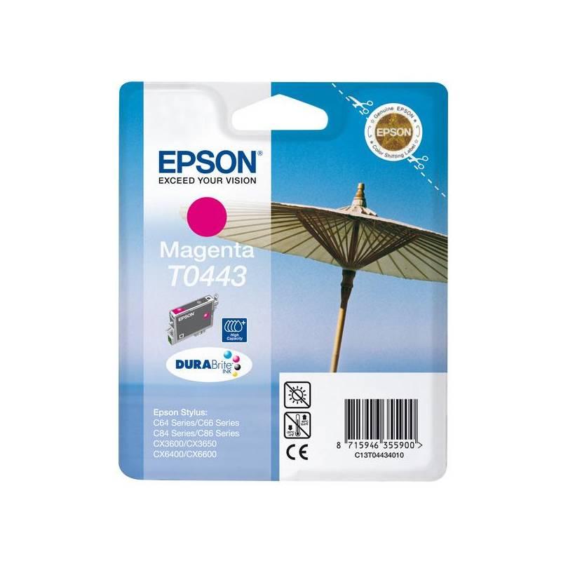 Inkoustová náplň Epson T0443, 13ml (C13T04434010) červená, inkoustová, náplň, epson, t0443, 13ml, c13t04434010, červená