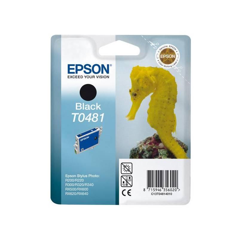 Inkoustová náplň Epson T0481, 13ml (C13T04814010) černá, inkoustová, náplň, epson, t0481, 13ml, c13t04814010, černá