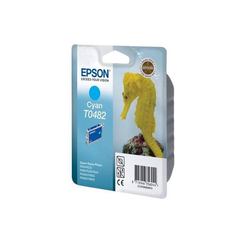 Inkoustová náplň Epson T0482, 13ml (c13t048240) modrá, inkoustová, náplň, epson, t0482, 13ml, c13t048240, modrá