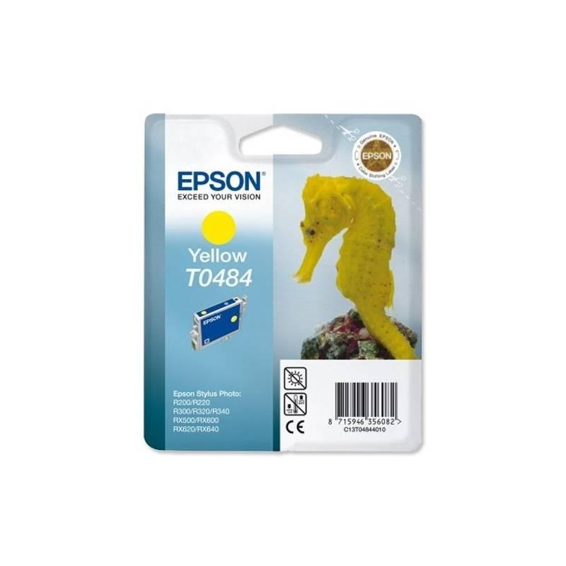 Inkoustová náplň Epson T0484, 13ml (C13T04844010) žlutá, inkoustová, náplň, epson, t0484, 13ml, c13t04844010, žlutá