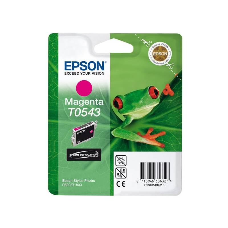 Inkoustová náplň Epson T0543, 13ml (C13T05434010) růžová, inkoustová, náplň, epson, t0543, 13ml, c13t05434010, růžová