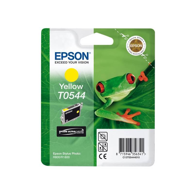 Inkoustová náplň Epson T0544, 13ml (C13T05444010) žlutá, inkoustová, náplň, epson, t0544, 13ml, c13t05444010, žlutá