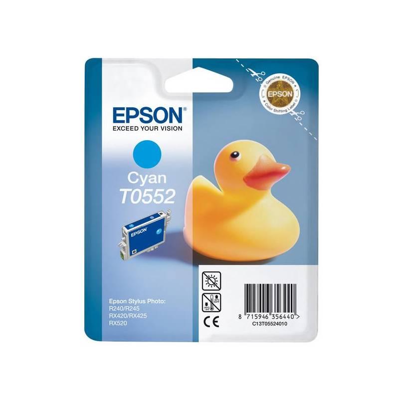 Inkoustová náplň Epson T0552, 8ml (C13T05524010) modrá, inkoustová, náplň, epson, t0552, 8ml, c13t05524010, modrá