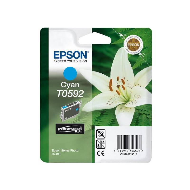 Inkoustová náplň Epson T0592, 13ml (C13T05924010) modrá, inkoustová, náplň, epson, t0592, 13ml, c13t05924010, modrá