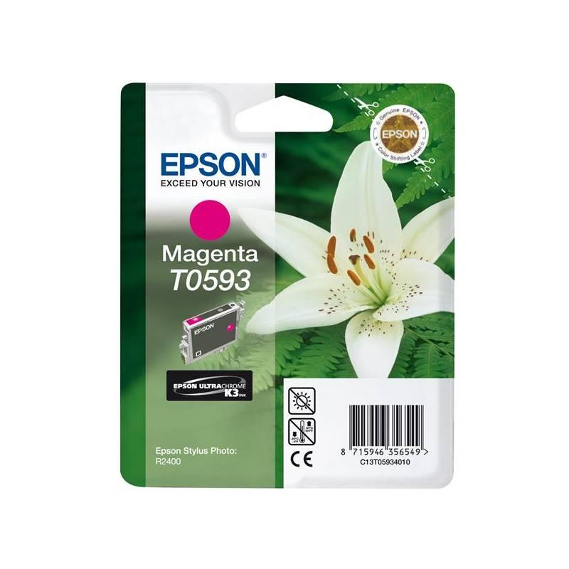 Inkoustová náplň Epson T0593, 13ml (C13T05934010) červená, inkoustová, náplň, epson, t0593, 13ml, c13t05934010, červená