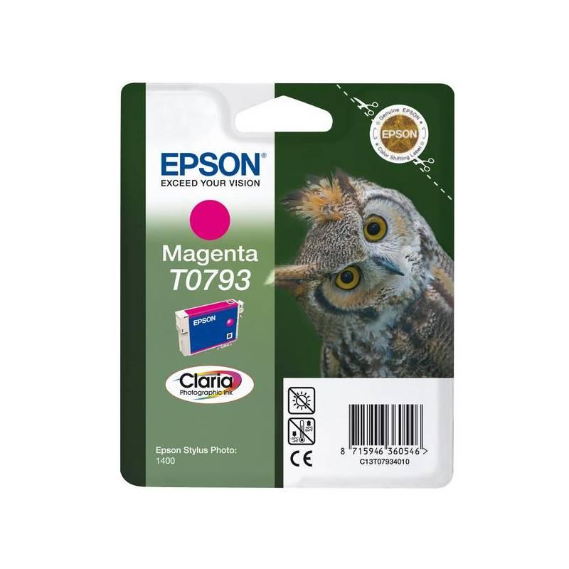 Inkoustová náplň Epson T0793, 11ml (C13T07934010) červená, inkoustová, náplň, epson, t0793, 11ml, c13t07934010, červená