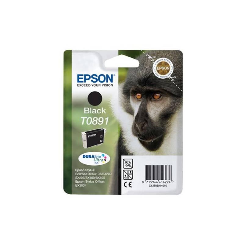 Inkoustová náplň Epson T0891, 5,8ml (C13T08914021) černá, inkoustová, náplň, epson, t0891, 8ml, c13t08914021, černá