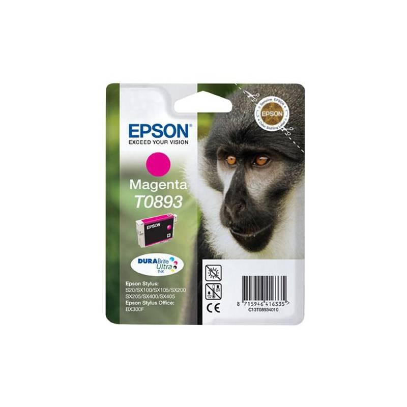 Inkoustová náplň Epson T0893, 3,5ml (C13T08934021) červený, inkoustová, náplň, epson, t0893, 5ml, c13t08934021, červený