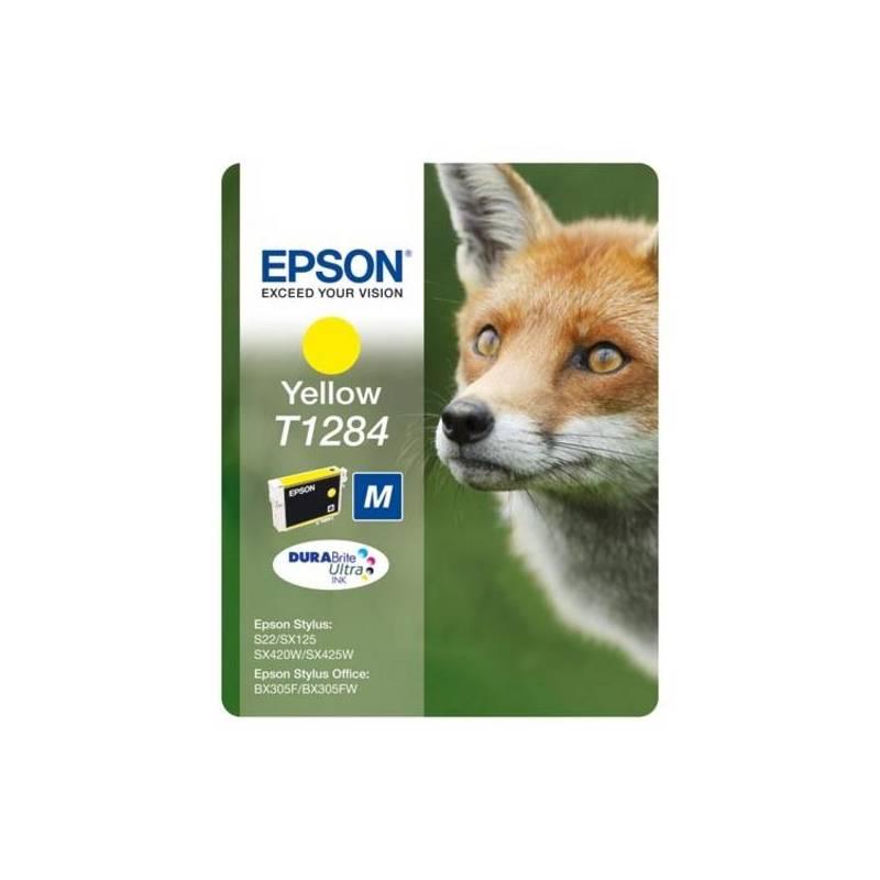 Inkoustová náplň Epson T12844011, 3,5ml (C13T12844011) žlutá, inkoustová, náplň, epson, t12844011, 5ml, c13t12844011, žlutá