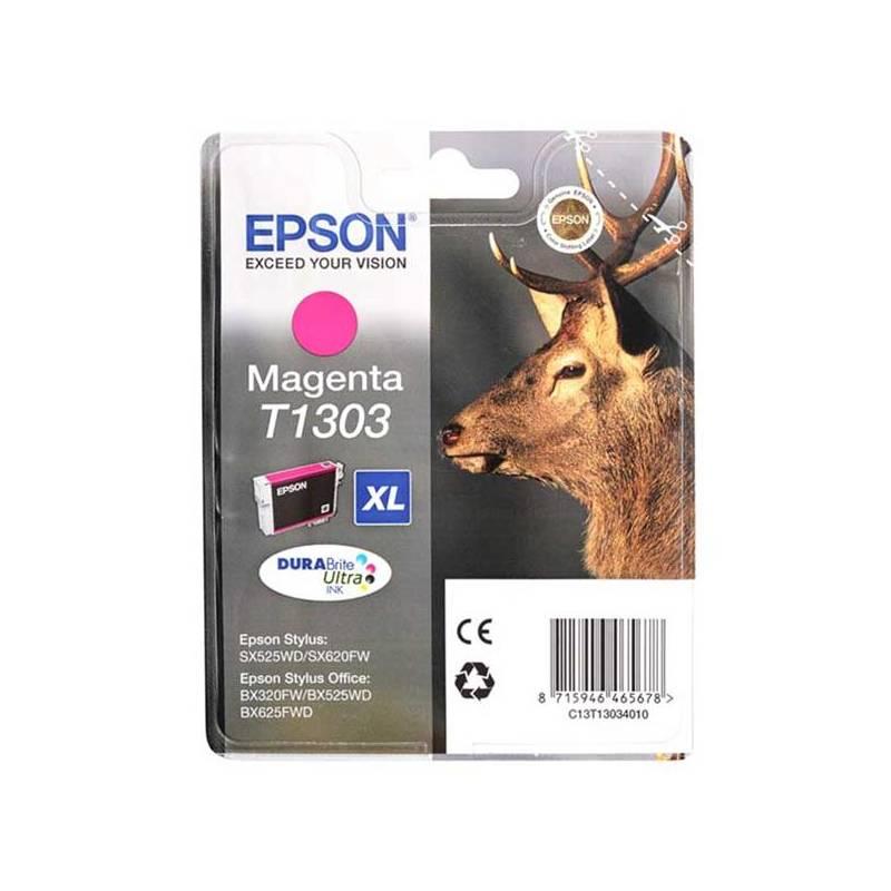 Inkoustová náplň Epson T1303, 10ml (C13T13034010) červená, inkoustová, náplň, epson, t1303, 10ml, c13t13034010, červená