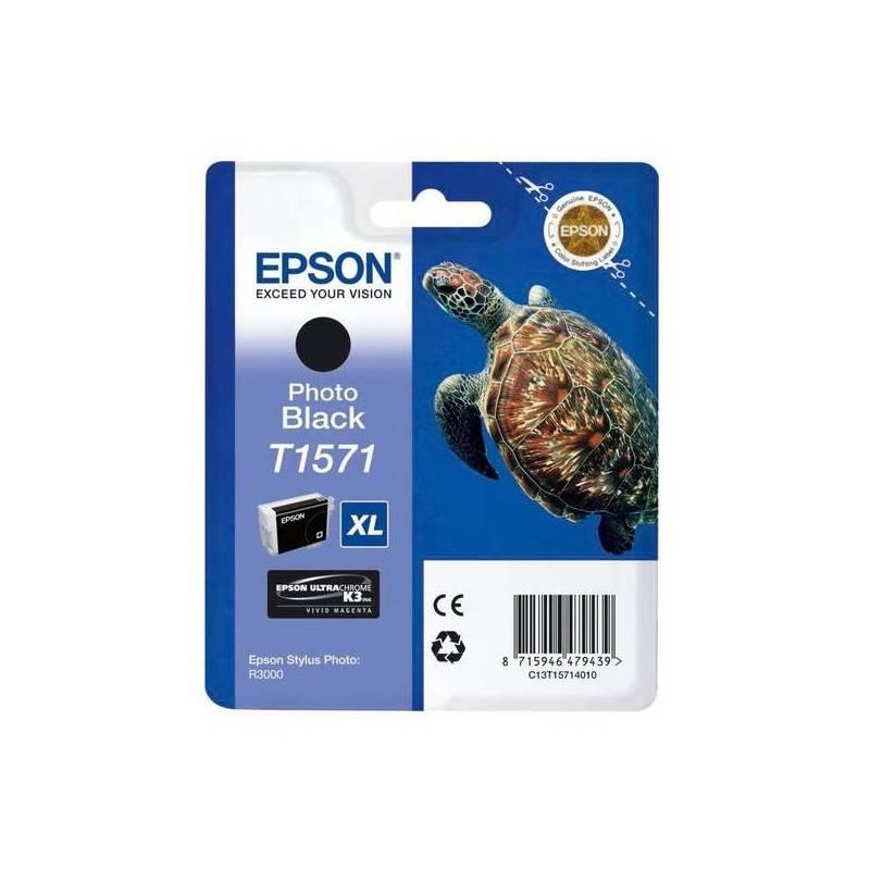 Inkoustová náplň Epson T1571, 25,9ml (C13T15714010) černá, inkoustová, náplň, epson, t1571, 9ml, c13t15714010, černá