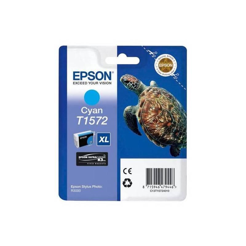 Inkoustová náplň Epson T1572, 25,9ml (C13T15724010) modrá, inkoustová, náplň, epson, t1572, 9ml, c13t15724010, modrá