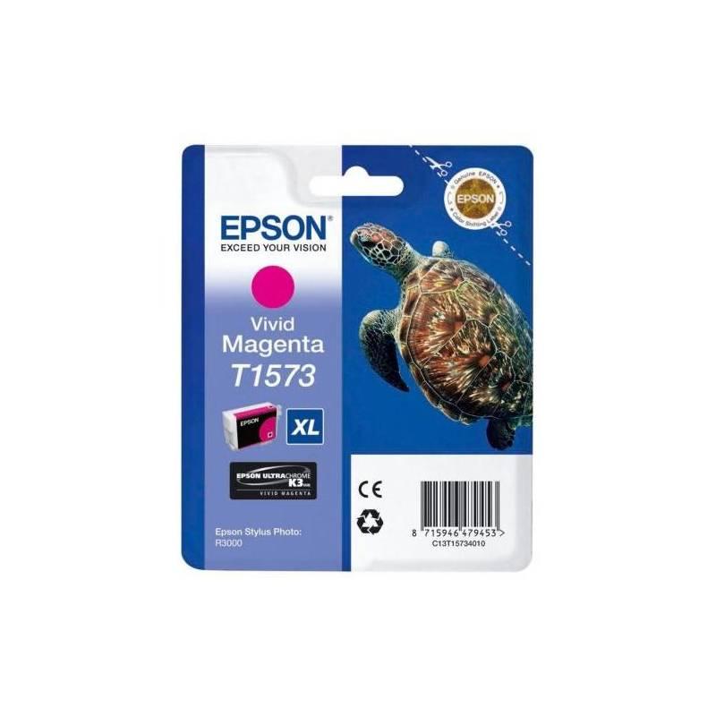 Inkoustová náplň Epson T1573, 25,9ml (C13T15734010) červená, inkoustová, náplň, epson, t1573, 9ml, c13t15734010, červená