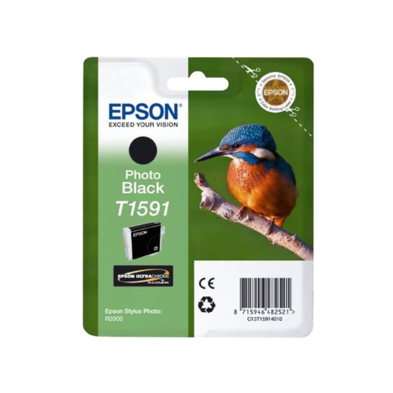 Inkoustová náplň Epson T1591, 17ml (C13T15914010) černá barva, inkoustová, náplň, epson, t1591, 17ml, c13t15914010, černá, barva