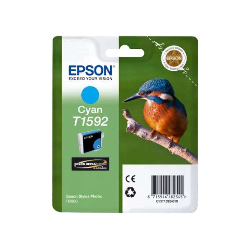 Inkoustová náplň Epson T1592, 17ml (C13T15924010) modrá barva, inkoustová, náplň, epson, t1592, 17ml, c13t15924010, modrá, barva